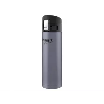 Termosmuki LAMART LT4044 0,42 l ruostumaton teräs kaksiseinäinenn vakuumieristetty, painonappikansi, Ø 6,4 cm