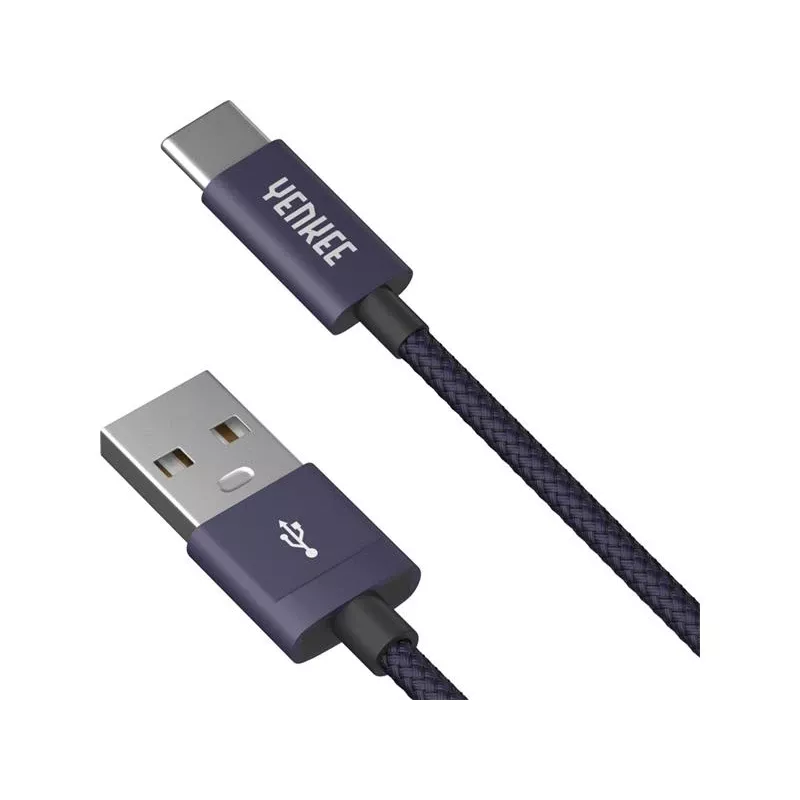 Kaapeli YENKEE YCU 301 BE USB-A 2.0/USB-C 1m lila