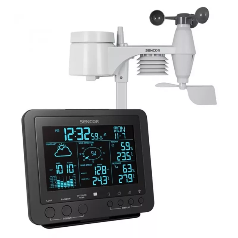 Digitaalinen sääasema Sencor SWS 9700 musta