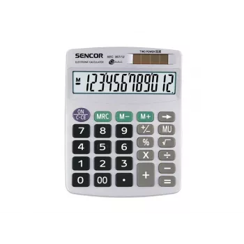 Laskin SEC 367/12 pöytä, 12 numeroa LCD