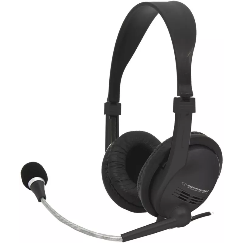 Stereo-headset mikrofonilla ja äänenvoimakkuuden säädöllä EH115