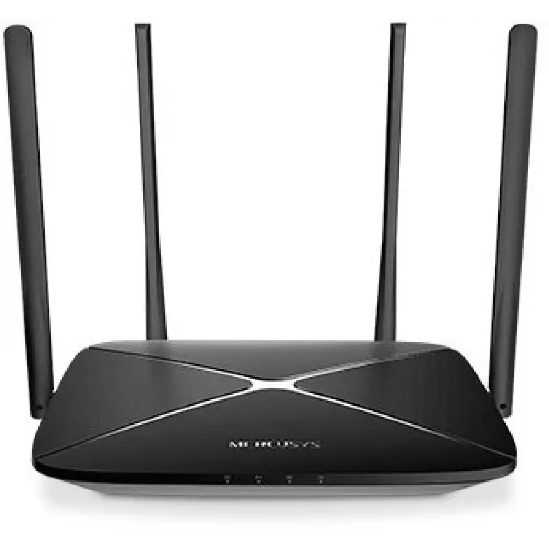 Reititin Mercusys AC12G, kaksikaistainen Gigabit Wi-Fi 5, musta