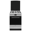 Amica 57GEH2.33HZpTaXx kaasu-sähköliesi, 4 poltinta, 62 l uuni, kiertoilma, 50 cm, Inox
