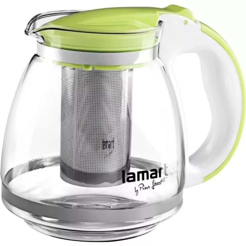 Lasikannu Lamart LT7028 vihreä läpinäkyvä 13 cm halkaisija 155 mm korkeus