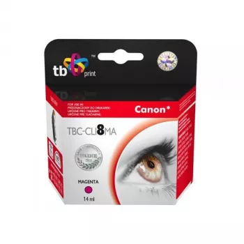 Muste TBC-CLI8MA (Canon CLI8MA) magenta 100 % uusi