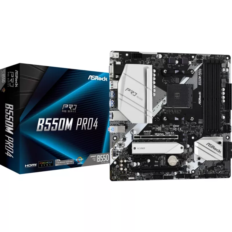 ASRock B550M Pro4 AM4 Micro-ATX-emolevy