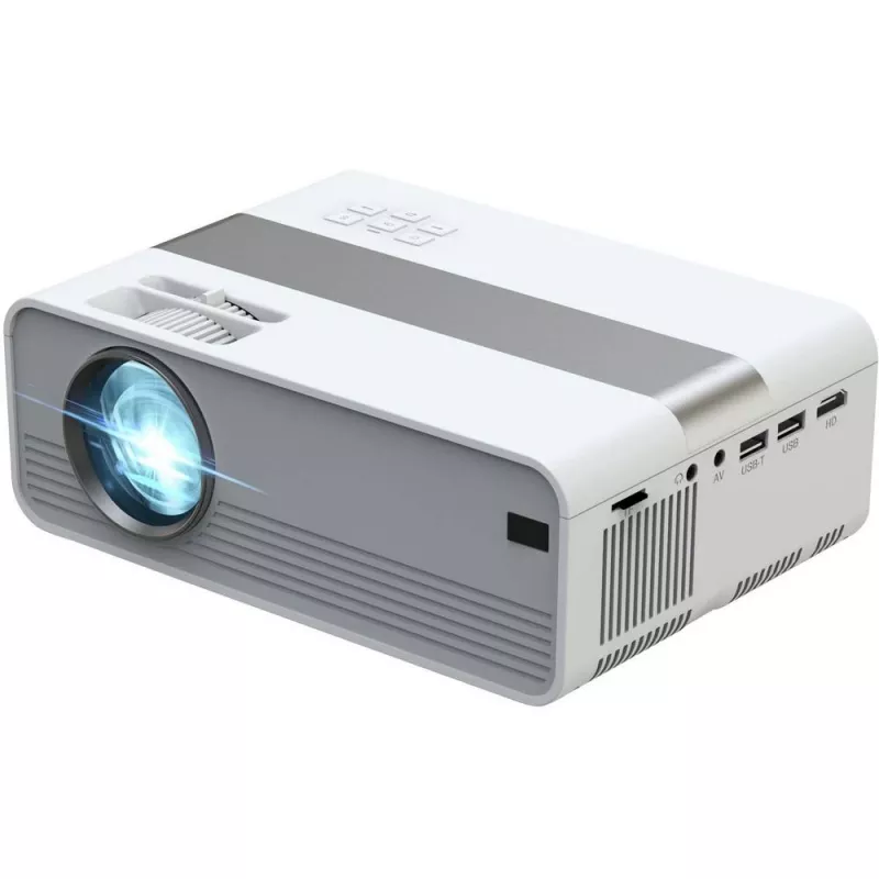 Technaxx TX-127 mini LED-projektori, LCD, HD 720p (1280x720), valkoinen/harmaa