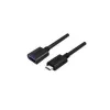 UNITEK Y-C476BK USB-kaapeli USB 3.2 Gen 1 (3.1 Gen 1) 0,2 m USB C USB A musta