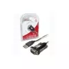 UNITEK Y-105 sarjakaapeli musta 1,5 m USB Type-A DB-9