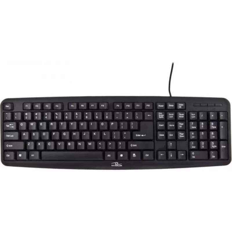 Titanum Tk102 PS/2 -näppäimistö musta US Qwerty