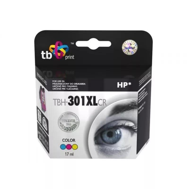 Muste HP DJ1050/2050 väri kunnostettu XL TBH-301XLCR