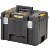 DeWALT DWST83346-1 TSTAK VI 2.0 työkalujen säilytyslaatikko, alumiini, musta/keltainen