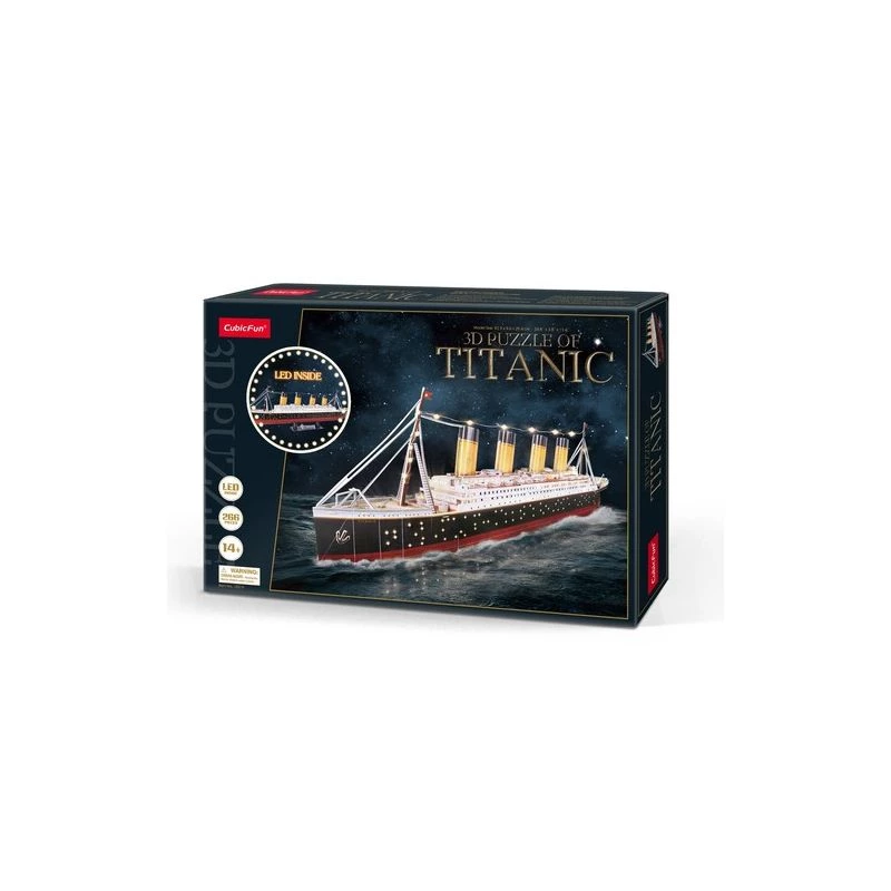 3D-palapeli CubicFun Titanic LED