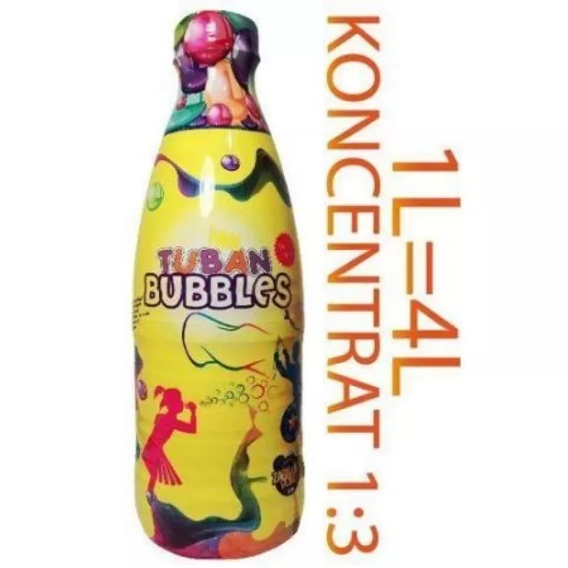 Saippuakuplaliuos TUBAN tiiviste Big Bubbles nestemäinen 1 l, läpinäkyvä
