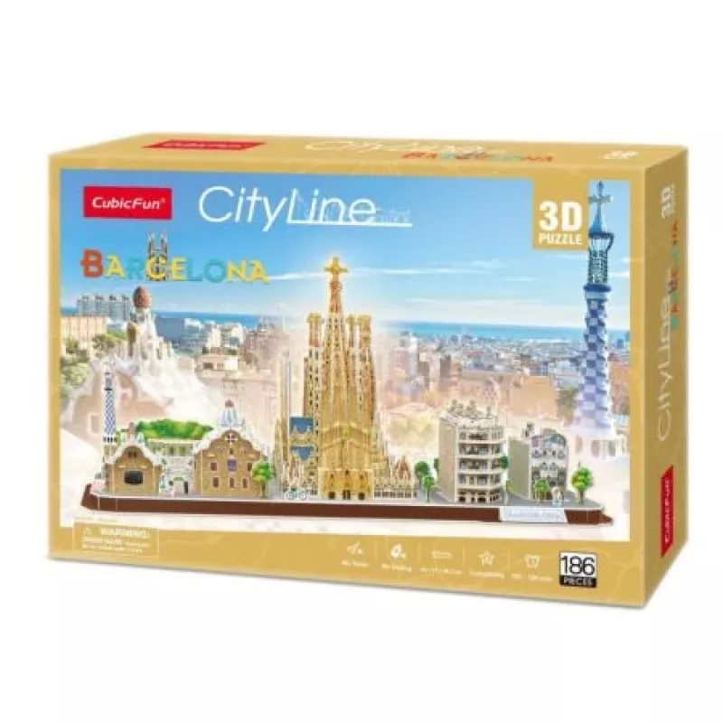 3D-palapeli - Barcelona - vaikeustaso: 4/8