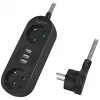 Jatkojohto LogiLink LPS262U 1,5 m 2 AC-pistorasiaa sisäkäyttöön musta