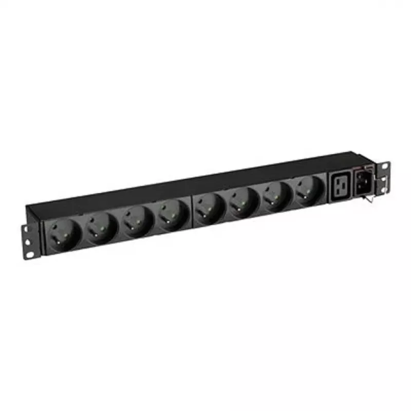 FlexPDU 8 FR - Basic - 1U - yksivaiheinen - rack-asennus - vaaka/pysty - musta