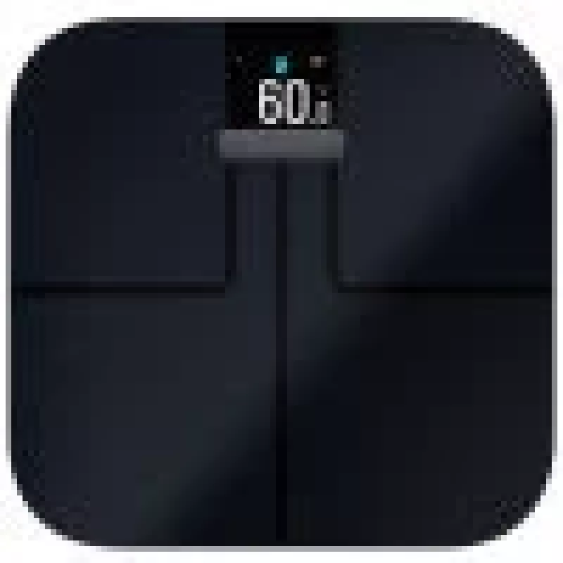 Elektroninen henkilövaaka GARMIN Index S2 — musta, max. 181,4 kg, Wi‑Fi/Bluetooth, kehonkoostumus