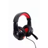 Langallinen pelikuuloke GEMBIRD GHS-U-5.1-01 — Over-Ear, 5.1-tuki, 20–20 000 Hz, 2 m kaapeli, punainen/musta