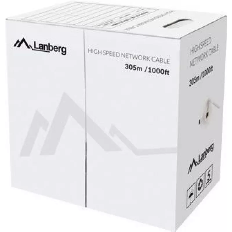 Verkkokaapeli Lanberg LCU5-12CU-0305-B U/UTP Cat5e 305 m sininen