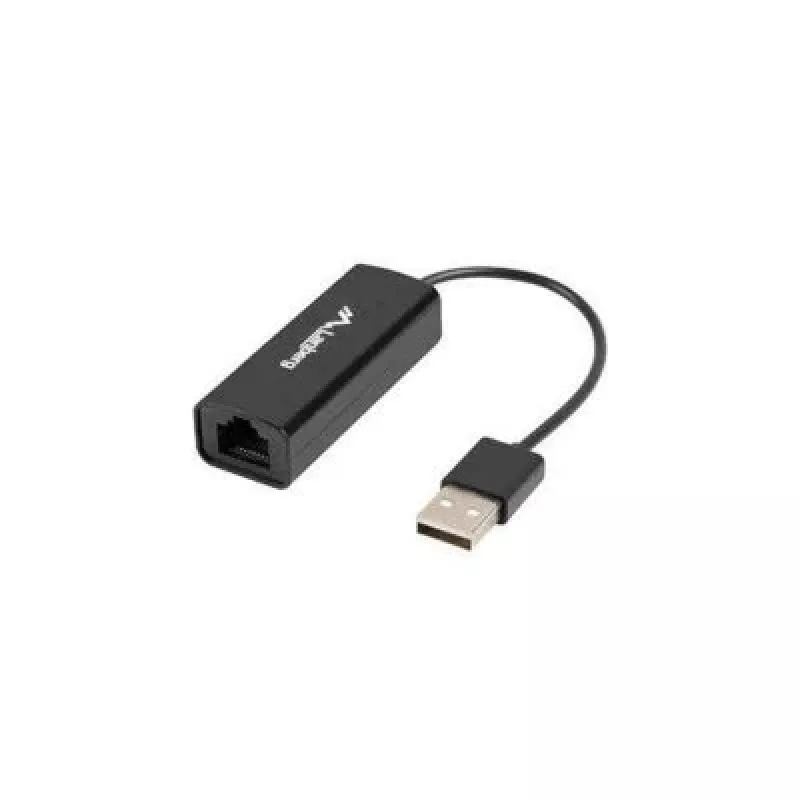 Lanberg NC-0100-01 USB 2.0 – RJ45 100 Mbit verkkosovitin, 0,15 m kaapeli