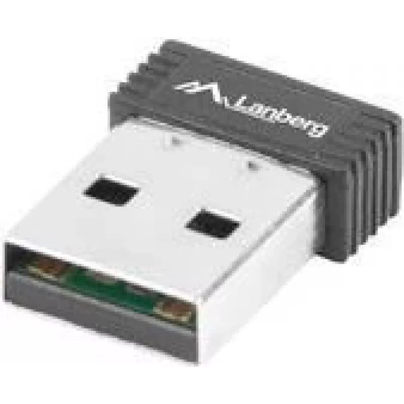 Lanberg NC-0150-WI Nano USB WiFi -sovitin N150, 150 Mbit/s, 1 sisäinen antenni, musta