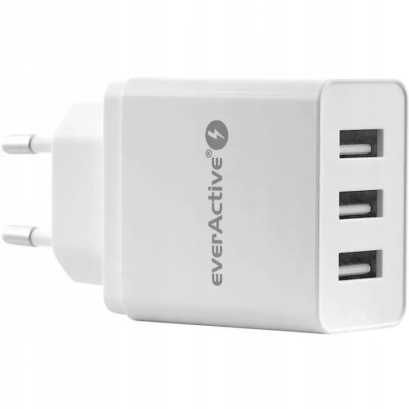 Everactive PUHELIMEN LATURI 3X USB 3, 4A VALKOINEN