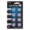 8 litiumpariston sarja everActive 4 x CR2032, 2 x CR2025, 2 x CR2016