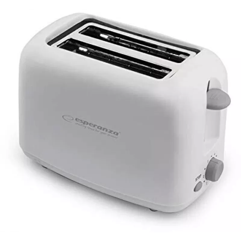 Esperanza EKT002 Ciabatta leivänpaahdin, 2 kitaa, 600 W, valkoinen