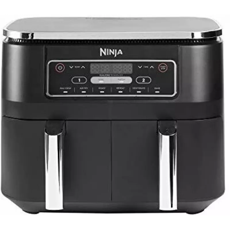 Ninja AF300 Double 7,6 L erillinen 1690 W kiertoilmakypsennin musta