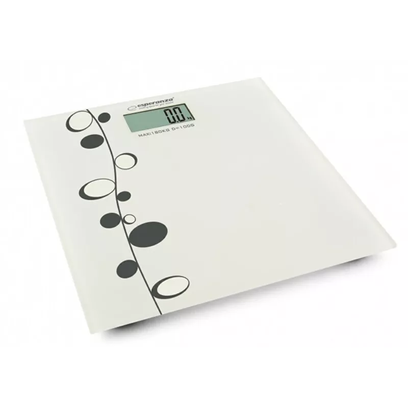 Henkilövaaka Esperanza Zumba EBS005 - elektroninen, 180 kg, valkoinen lasi