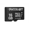 MicroSDHC-muistikortti PATRIOT PSF16GMDC10 — 16 GB, Class 10, UHS-I (U1), 80 MB/s, musta