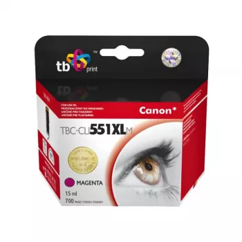 TB-yhteensopiva mustekasetti Canon CLI-551XL MG magenta