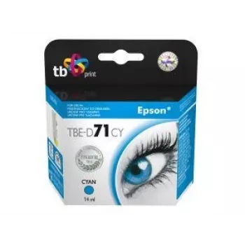 Mustekasetti TB yhteensopiva Epson T0712 syaani