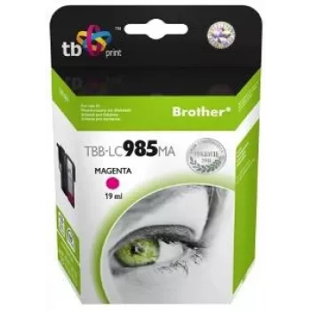 Mustepatruuna TB yhteensopiva Brother LC 985 MA 100 % uusi