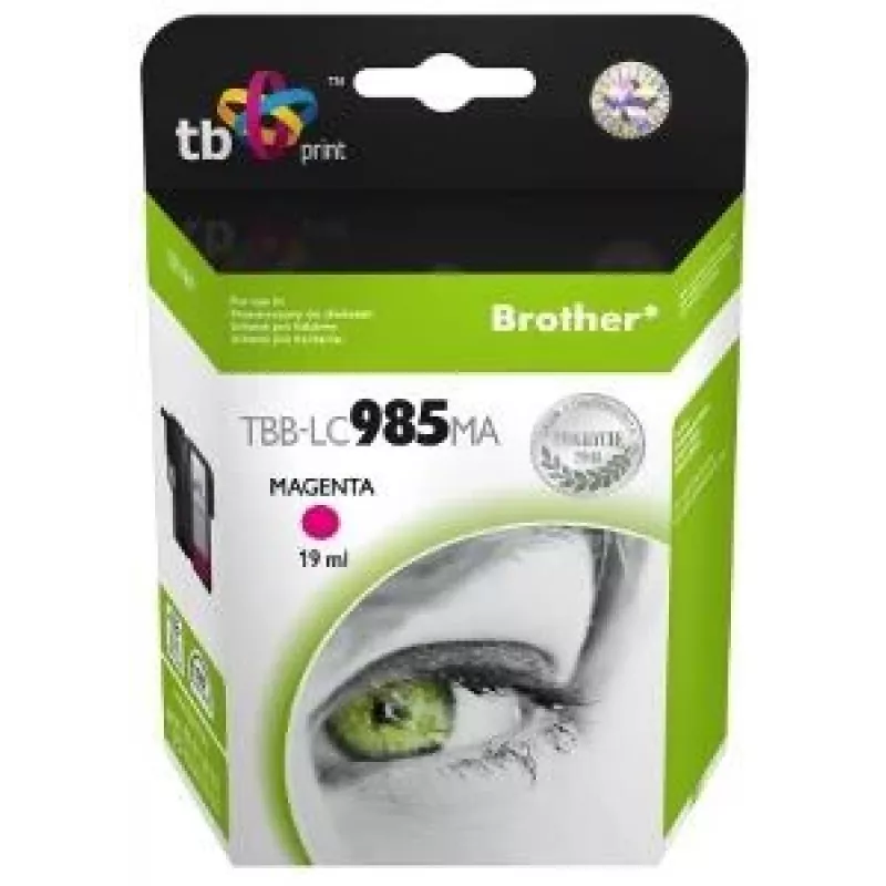 Mustepatruuna TB yhteensopiva Brother LC 985 MA 100 % uusi