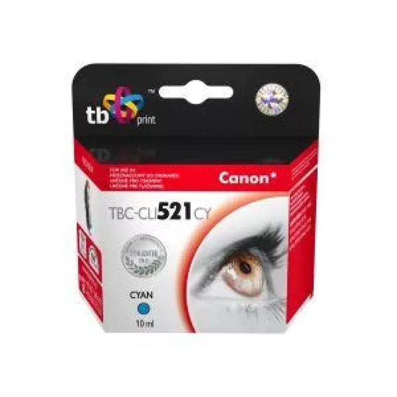 TB mustekasetti yhteensopiva S Canon CLI-521C 100 % uusi