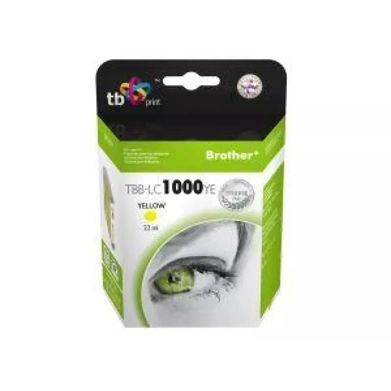 Muste TBB-LC1000YE (Brother LC1000YE) keltainen 100 % uusi