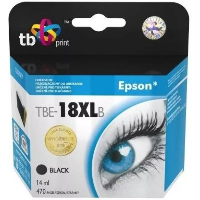 Mustekasetti TB yhteensopiva S Epson T1811 musta 100 % uusi