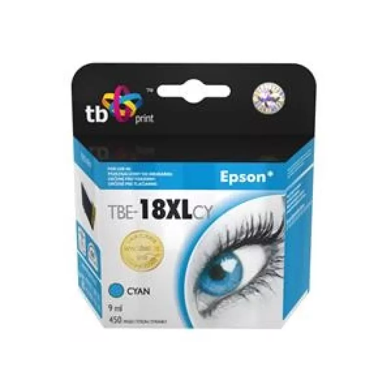 Mustekasetti TB yhteensopiva S Epson T1812 C 100 % uusi