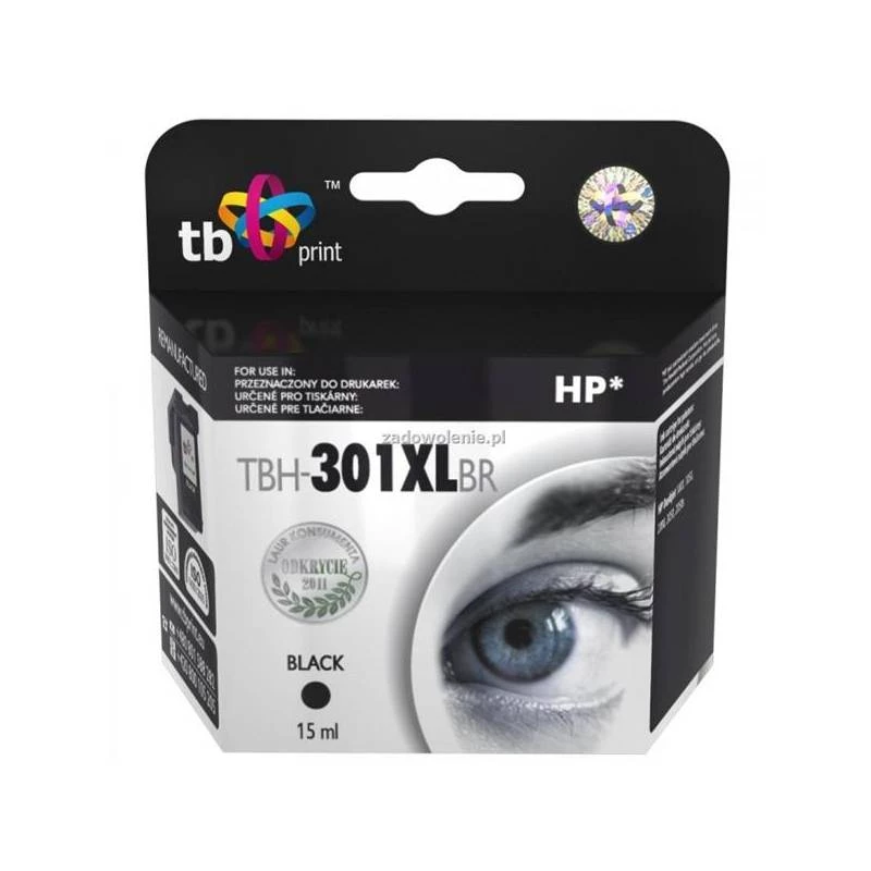 Muste HP DJ1050/2050 musta kunnostettu XL TBH-301XLBR