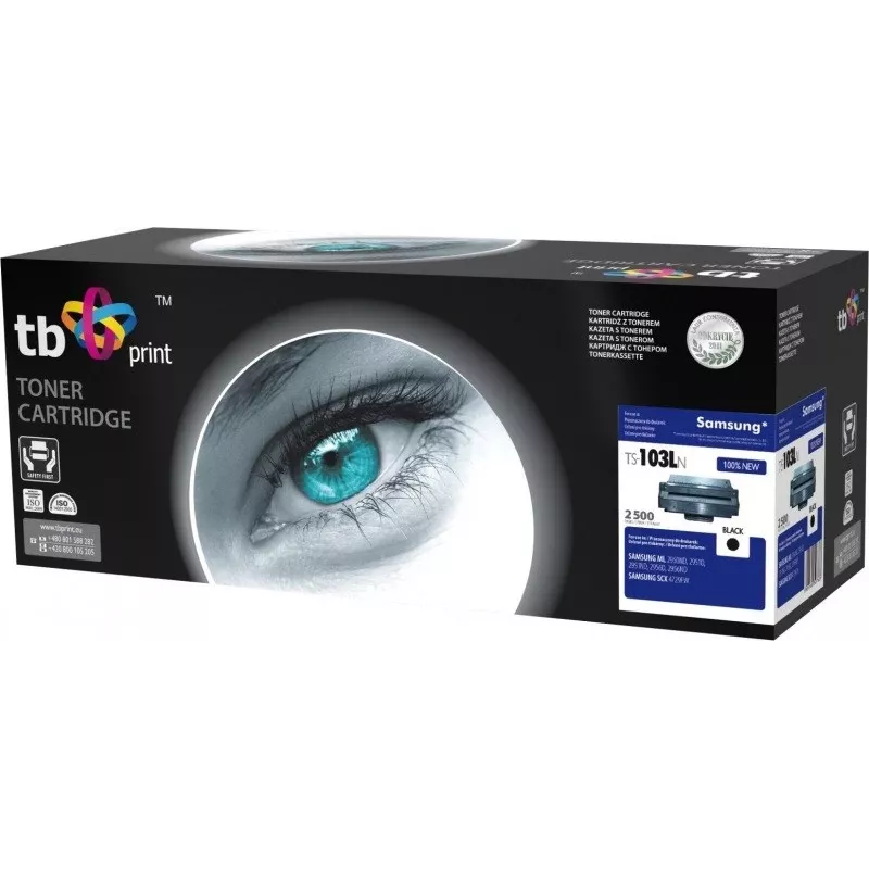 TB TS-103LN väriainekasetti Samsung ML-2950 (MLT-D103L) -tulostimelle, musta, XL, 2500 sivua