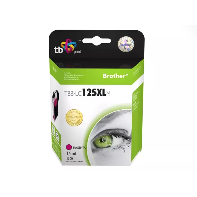 Värikasetti yhteensopiva Brother LC125XLM kanssa, 100 % uusi