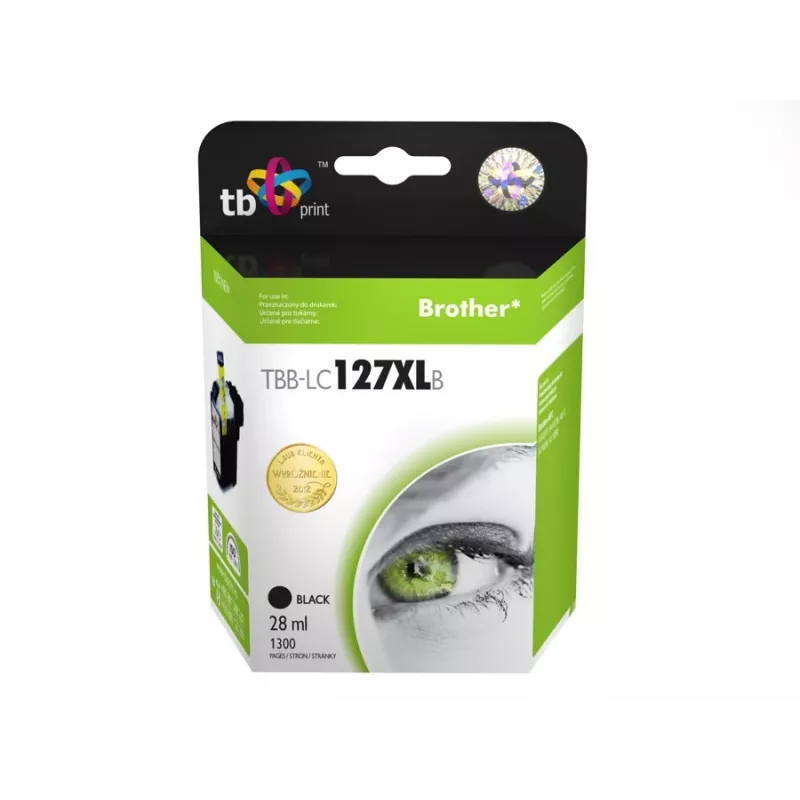 Värikasetti yhteensopiva Brother LC127XLB kanssa, 100 % uusi