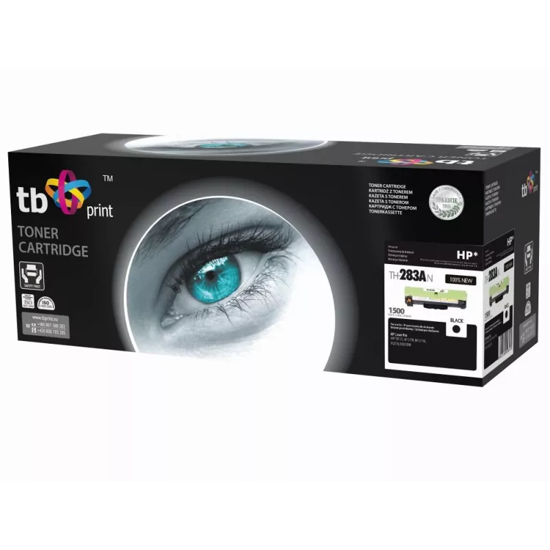 Värikasetti TB yhteensopiva HP CF283A kanssa musta (HP 125), 1500, NEW