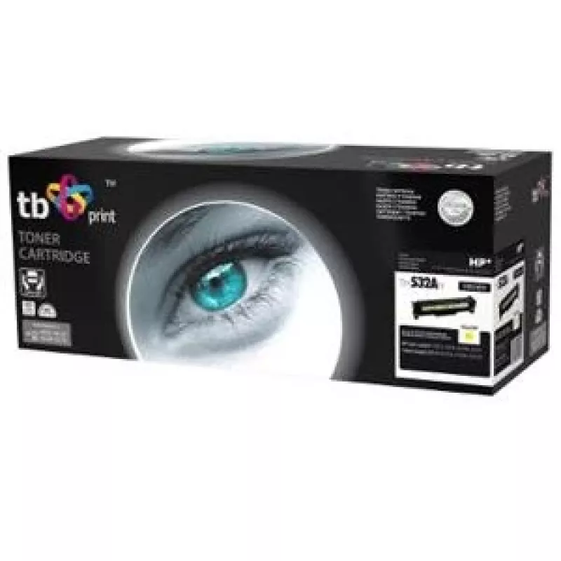 Värikasetti TB yhteensopiva HP CC532A kanssa, 100 % uusi, keltainen