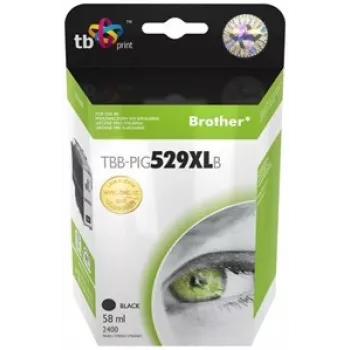 Mustekasetti TB yhteensopiva Brother LC529/539 PIG BK kanssa uusi