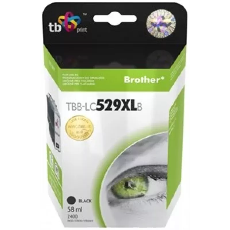 Mustekasetti TB yhteensopiva Brother LC529/539 kanssa musta uusi