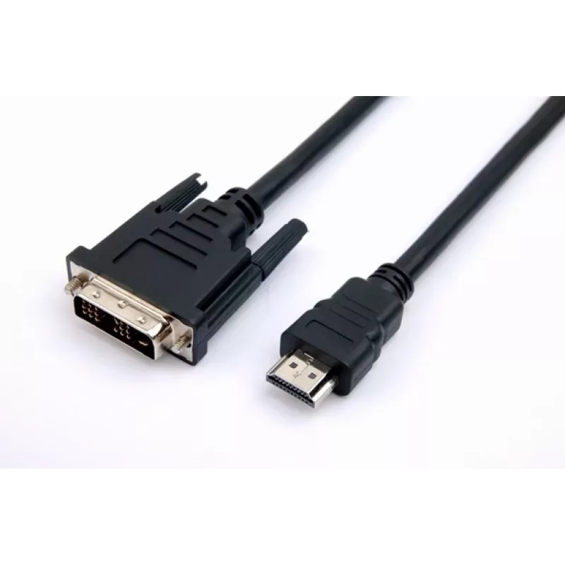 TB HDMI-DVI-kaapeli 1,8 m kultapäällysteinen, DVI 24+1