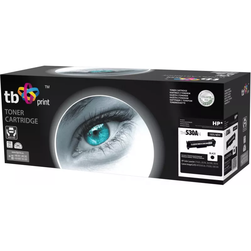Värikasetti TB yhteensopiva HP CC530A kanssa, 100 % uusi, musta